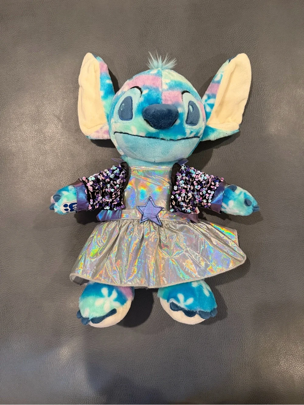 Build a Bear Floral Colorful Stitch Plush